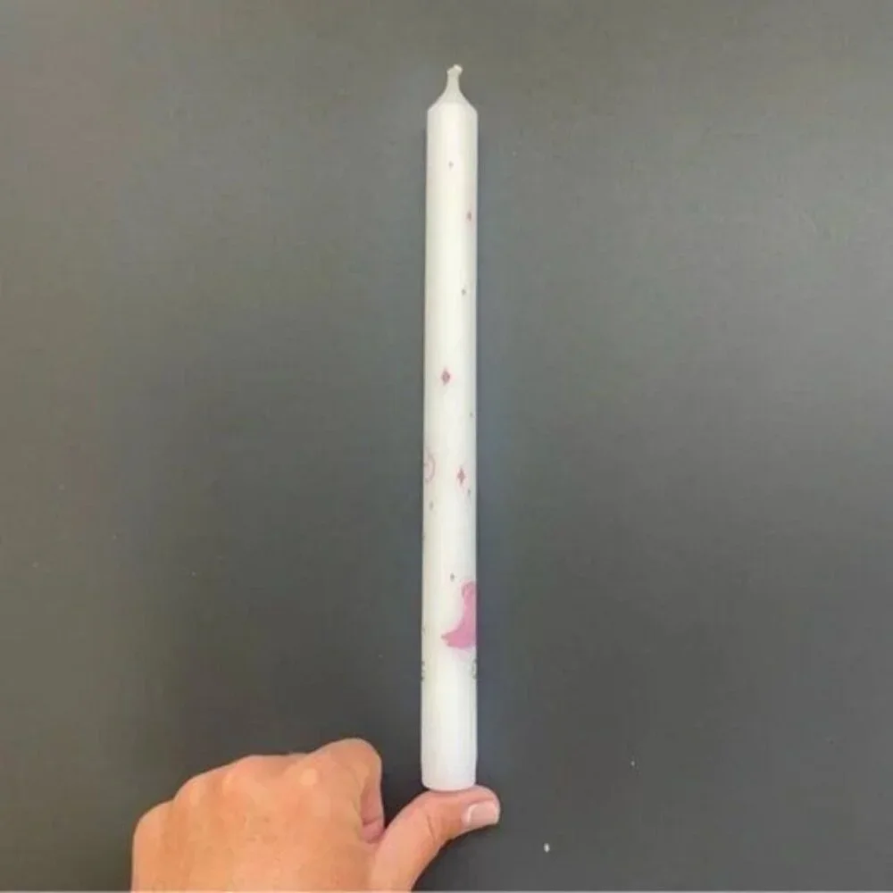 Cowgirls Don’t Cry White Unscented Taper Candles Set Of 4 Made In Portugal